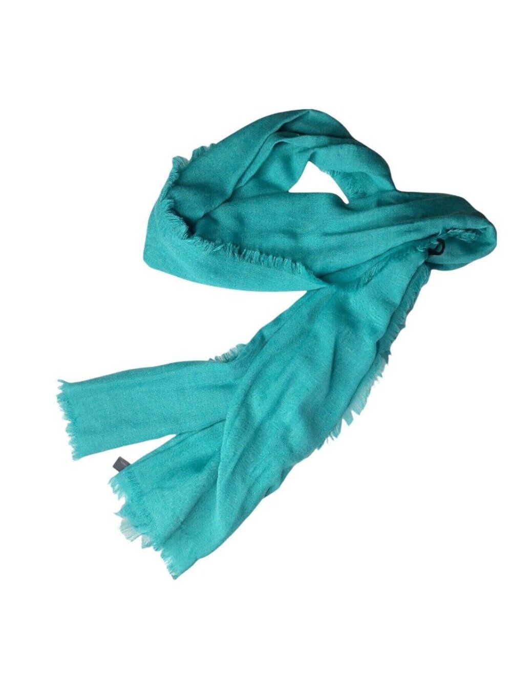 Lane Bryant Lightweight Frayed Edge Scarf Wrap‎ Blue Green New Fall Winter